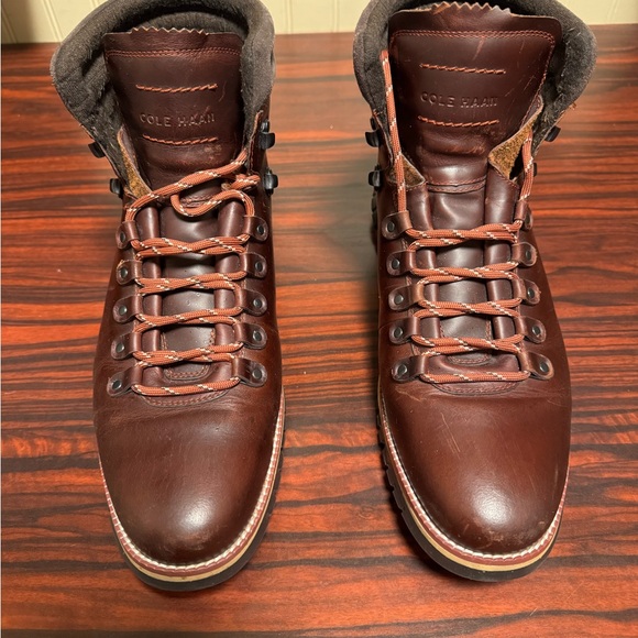 Cole Haan Zerogrand Men\'s Dark Brown Leather Waterproof Boots main image 4